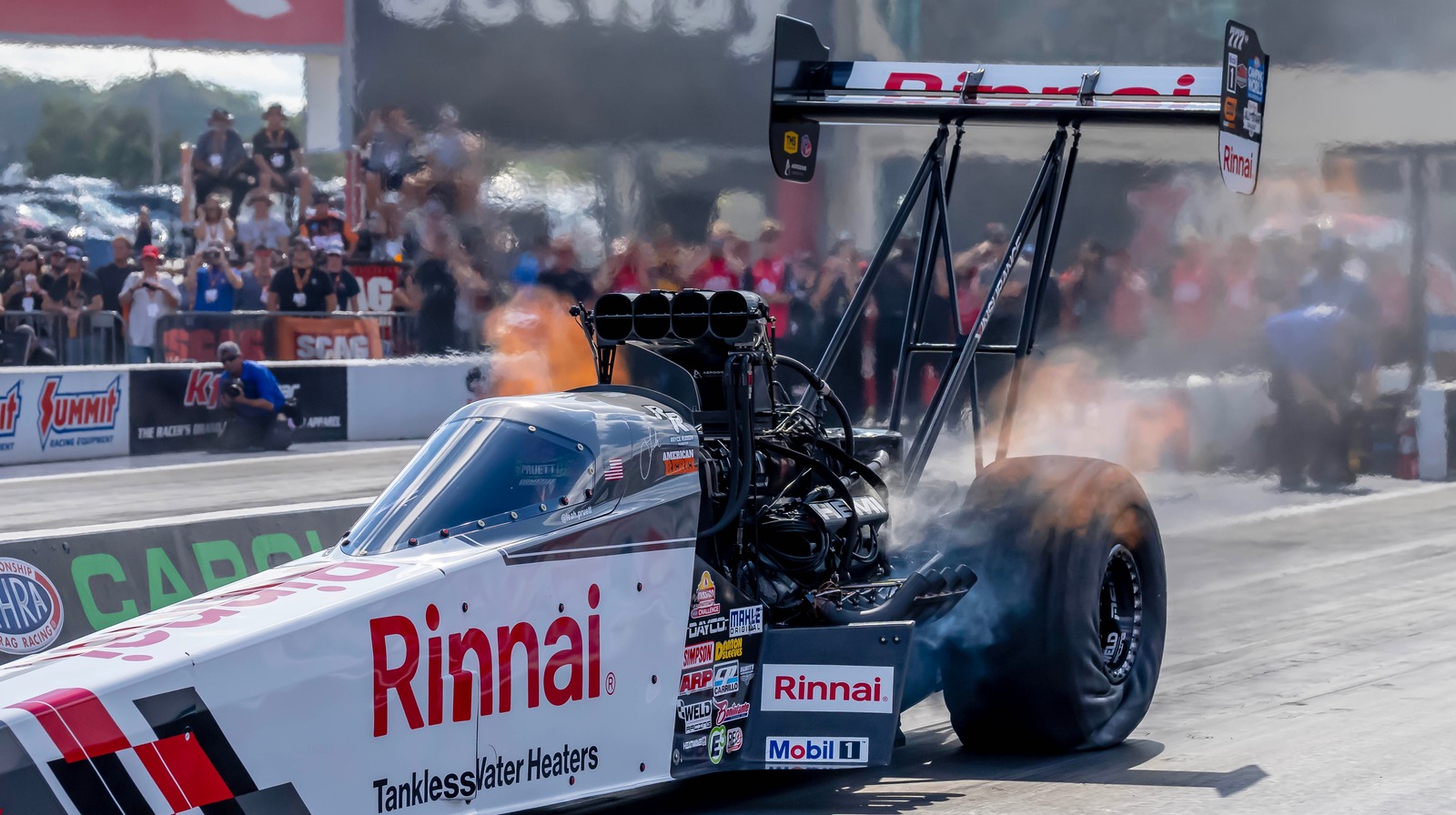 Wie viel Pferdestärke machen Top -Brennstoff -Dragster -Motoren?